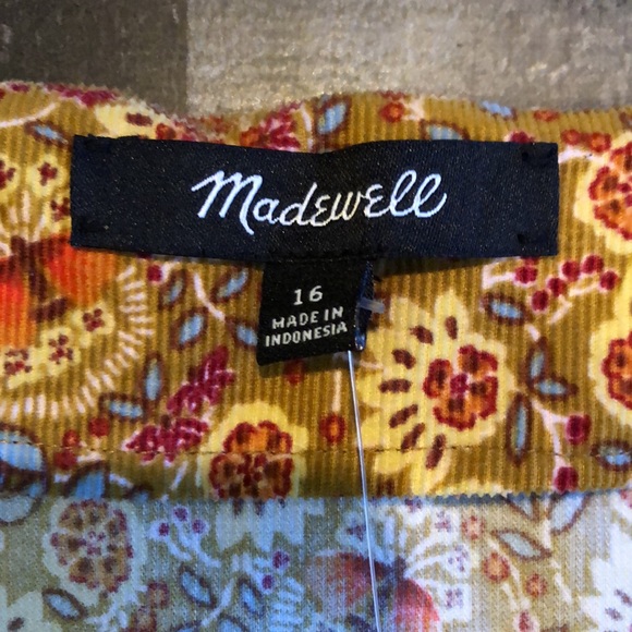 Madewell new with tags floral corduroy jumpsuit - Picture 2 of 13